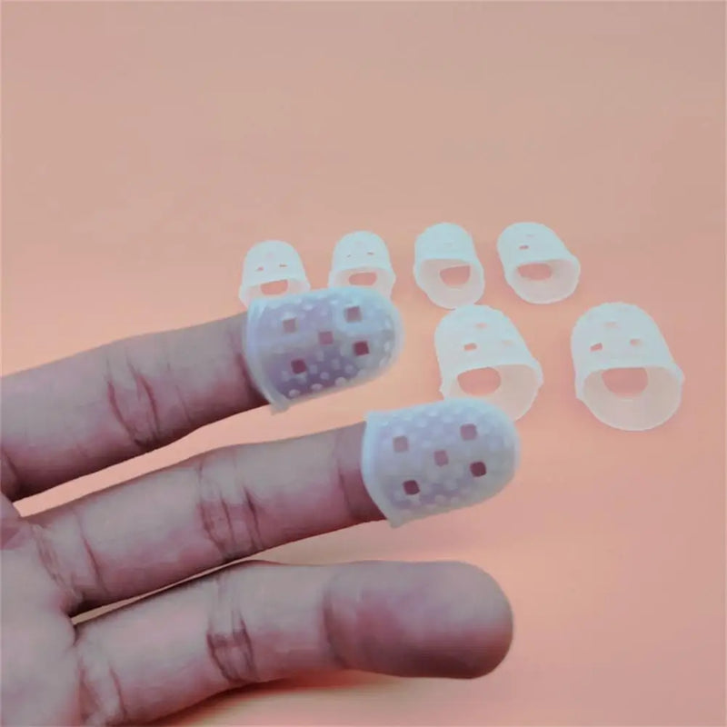 5pcs Silicone Guitar Finger Transparent Guitar Fingertip Protectors For Ukulele Guitar Non-slip Finger Guards Guitar Accessories